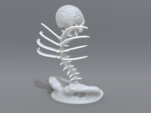 skull abstraction 3D प्रिंट मॉडल