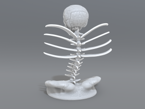 skull abstraction 3D प्रिंट मॉडल
