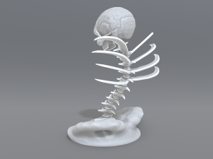 skull abstraction 3D प्रिंट मॉडल