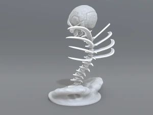 skull abstraction 3D Print Model