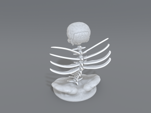 skull abstraction 3D प्रिंट मॉडल