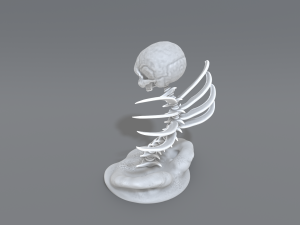 skull abstraction 3D प्रिंट मॉडल