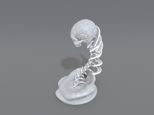 skull abstraction 3D प्रिंट मॉडल