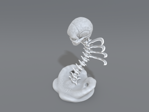 skull abstraction 3D प्रिंट मॉडल
