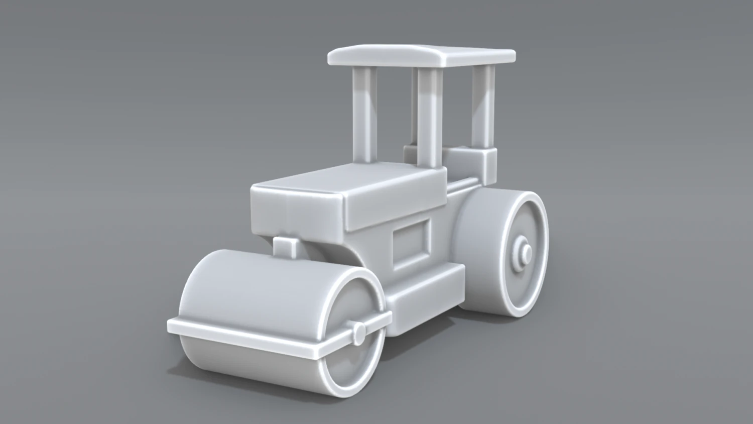 road roller 3D Print Model .c4d .max .obj .3ds .fbx .stl .blend