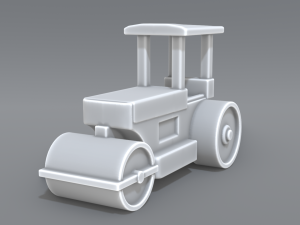 road roller 3D-printmodel