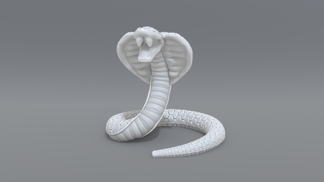 cobra 3D-printmodel .c4d .max .obj .3ds .fbx .stl .blend 