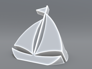 sailboat logo 3D-printmodel