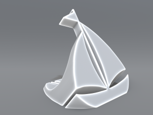 sailboat logo Model Cetak 3D