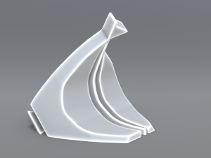 sailboat logo Model Cetak 3D