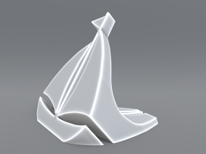 sailboat logo Model Cetak 3D