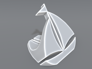 sailboat logo Model Cetak 3D