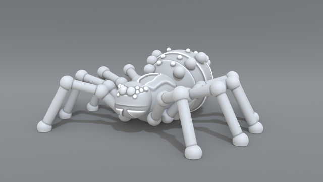 spider 3D प्रिंट मॉडल .c4d .max .obj .3ds .fbx .stl .blend 