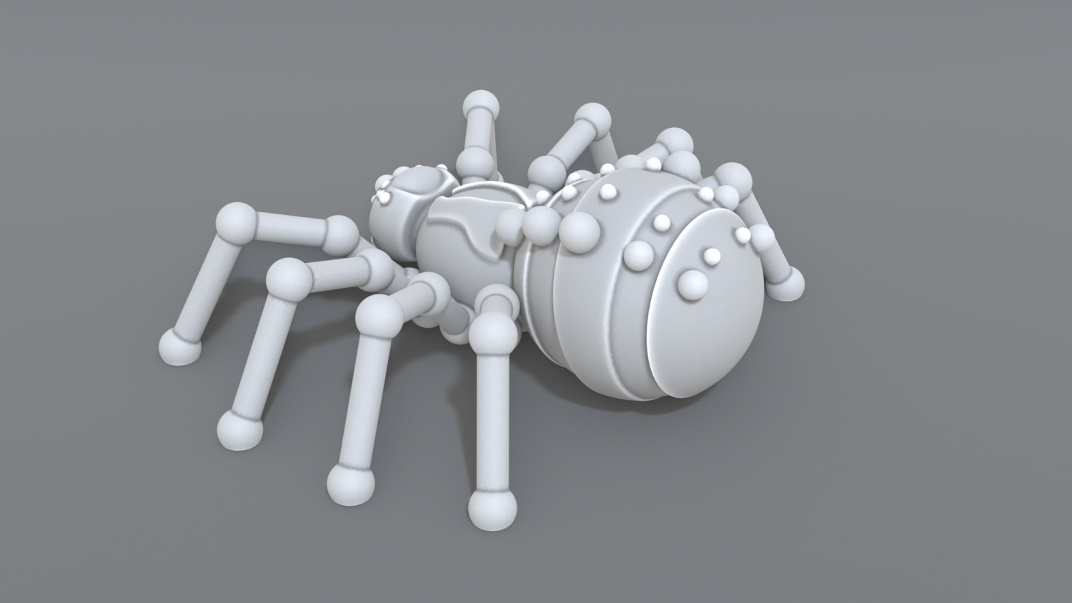 3d модель паука