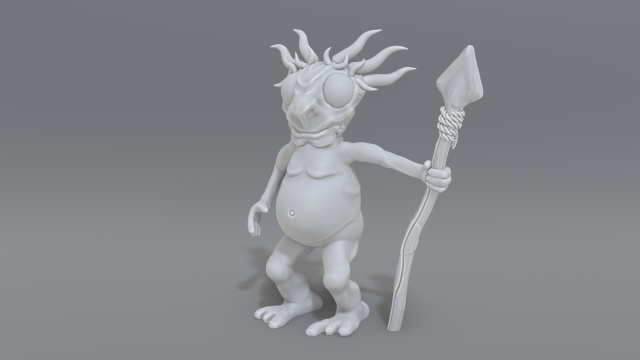 Goblin Model Cetak 3D .c4d .max .obj .3ds .fbx .stl .blend 