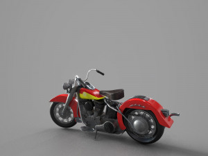 harley-davidson bike vintage 3D Model