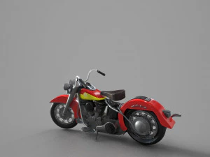 bicicleta harley-davidson antiga Modelo 3D