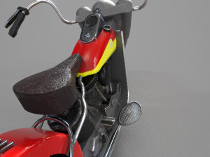 harley-davidson bike vintage Modelo 3D