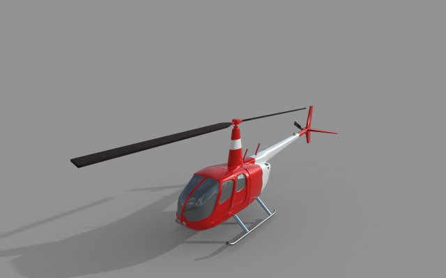 tourism helicopter 3D Model .c4d .max .obj .3ds .fbx .stl .blend 