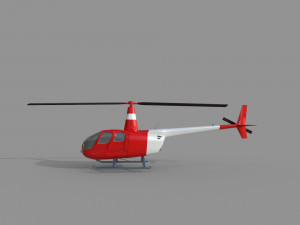 tourism helicopter 3D Model