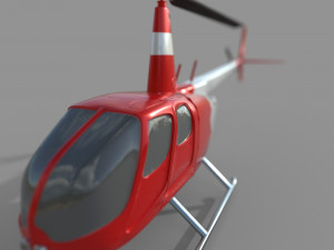tourism helicopter 3D Model