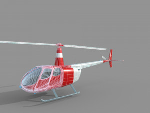 tourism helicopter 3D Model