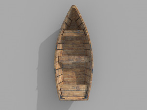 classic boat Model 3D