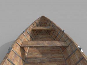 classic boat Model 3D