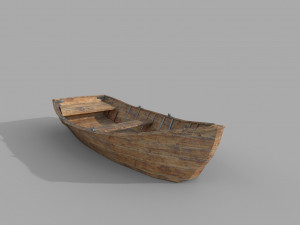 classic boat Model 3D