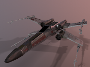 x-wing aircraft 3D 모델