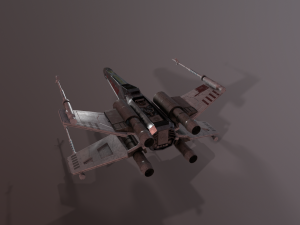 x-wing aircraft Modello 3D