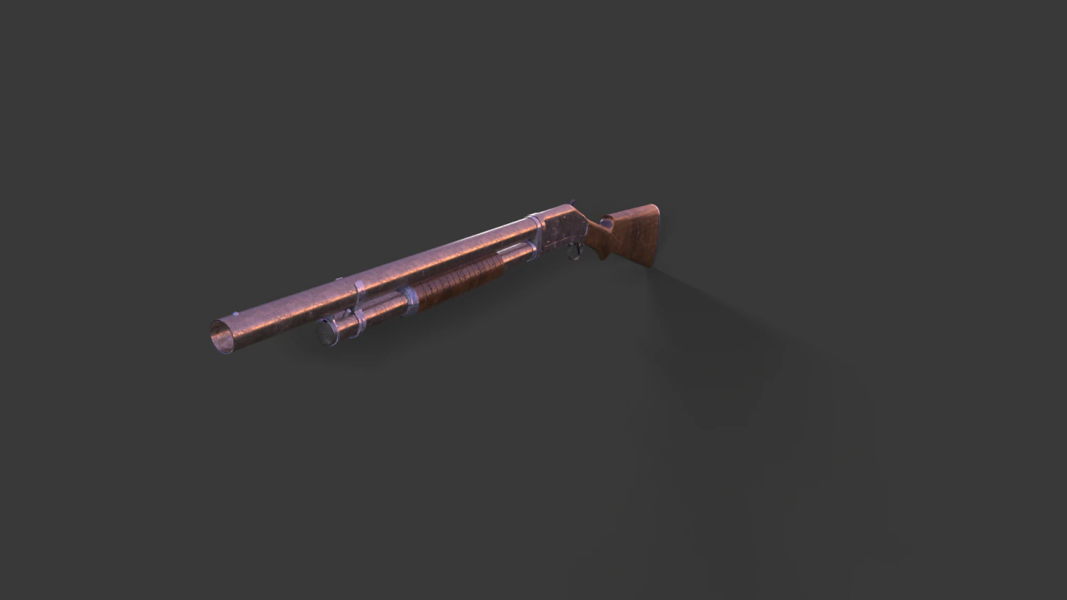 winchester from 1987 3D Model .c4d .max .obj .3ds .fbx .stl .blend 