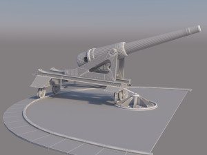 old cannon 3D Model