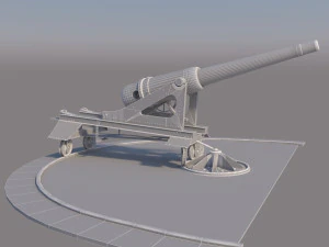 old cannon 3D Model