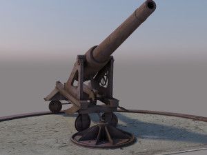 old cannon 3D Model