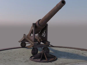 old cannon 3D Model