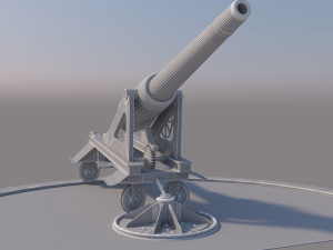 old cannon 3D Model