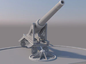 old cannon 3D Model