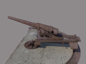 old cannon 3D Model