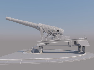 old cannon 3D Model