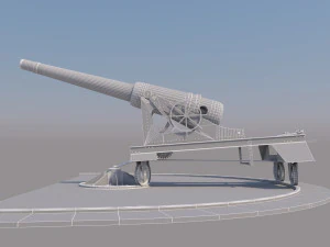 old cannon 3D Model