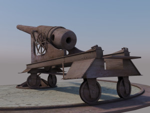 old cannon 3D Model