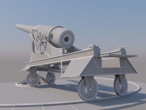 old cannon 3D Model