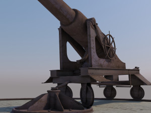 old cannon 3D Model