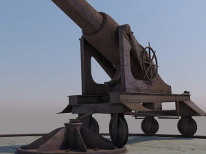 old cannon 3D Model