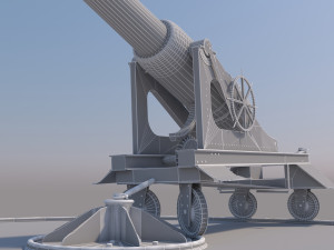 old cannon 3D Model