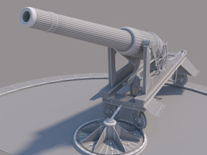 old cannon 3D Model