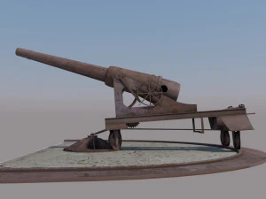old cannon 3D Model