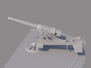 old cannon 3D Model