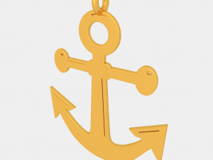 anchor pendant 3d printed model 3D Print Model